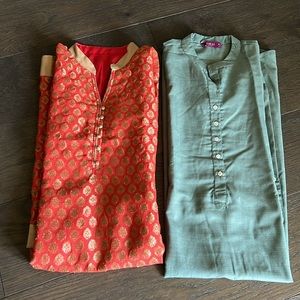 Indian dress/ tunic/ salwar suit.